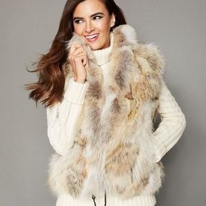 Macy's Fur Vault Coyote Fur Vest XL